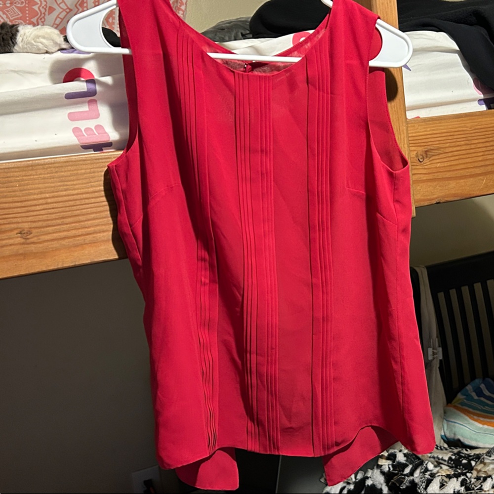 Banana Republic Red Sleeveless Top
